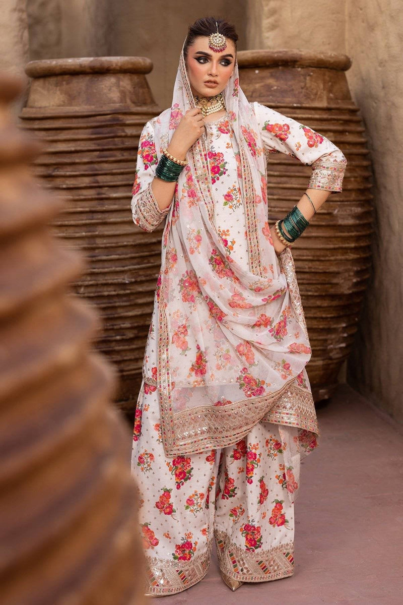 03-PIECE STITCHED SILK SUIT DRESSING DESIGNER