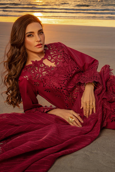 3-Piece Lawn Fully Embroidered Dress Ready To Wear