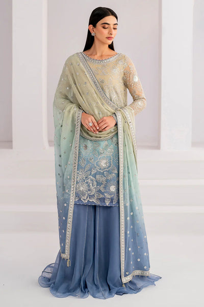 Jazmin stitched Chiffon Suit with Malai Trouser