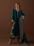 03-Piece Shamooz Silk & Organza Suit Ready To Wear