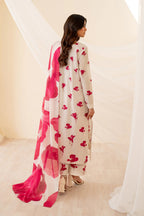 Borer Embroidered Printed Lawn 03-Piece Suit | Stitched