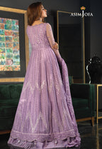 Asim Jofa – Chiffon Frock with Satin Silk Trouser