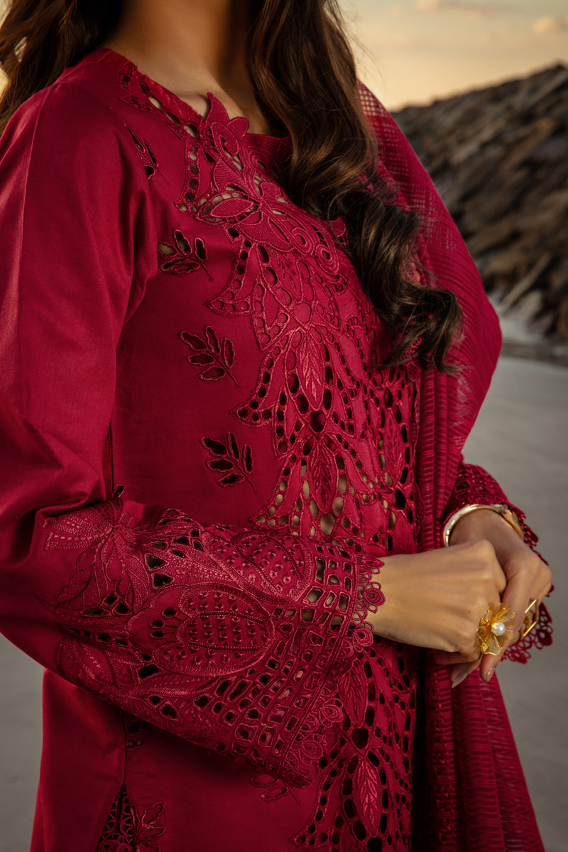 3-Piece Lawn Fully Embroidered Dress Ready To Wear