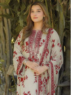 Premimum Lawn Embroidered 3 Piece Suit RTW