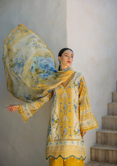 3  Piece Stitched   Lawn Suit  - Ready  to  Wear
