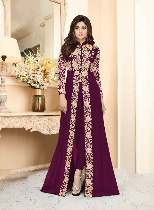 Georgette Party Wear Anarkali Gown