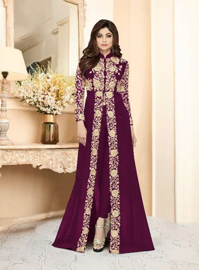 Georgette Party Wear Anarkali Gown