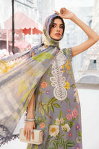 3 Piece Stitched Embroidered Lawn Suit