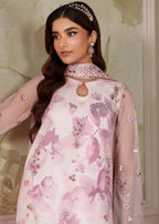 3 Piece Heavily Embroidered Organza and Silk Suit RTW