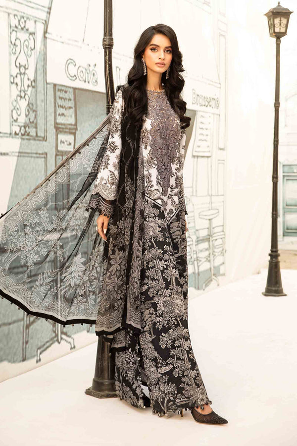 03-Piece Printed Lawn Embroidered Dress Ready To Wear