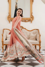 04-Piece stitched Embroidered Silk Suit Ready To Wear