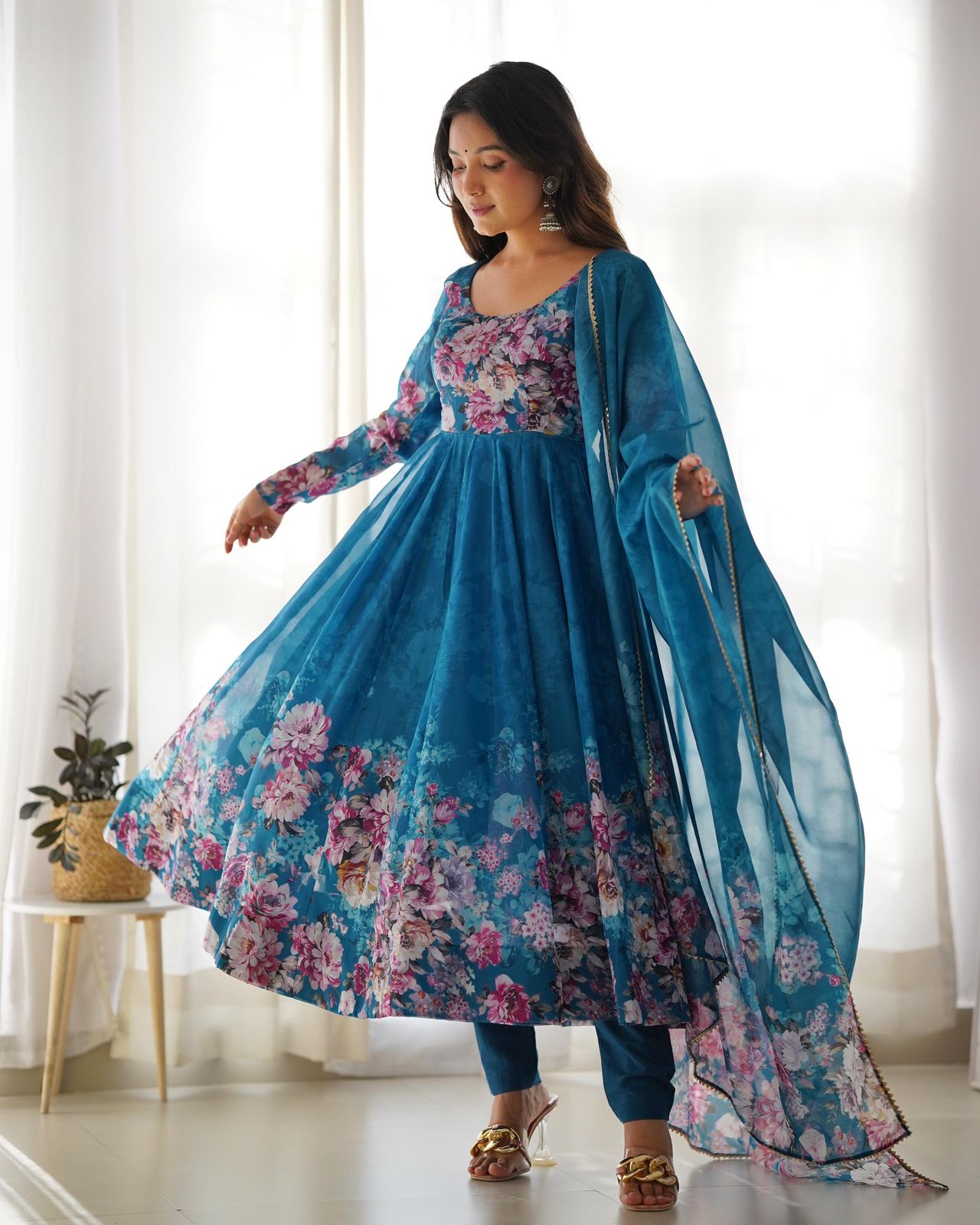 Elegant Fox Georgette Set