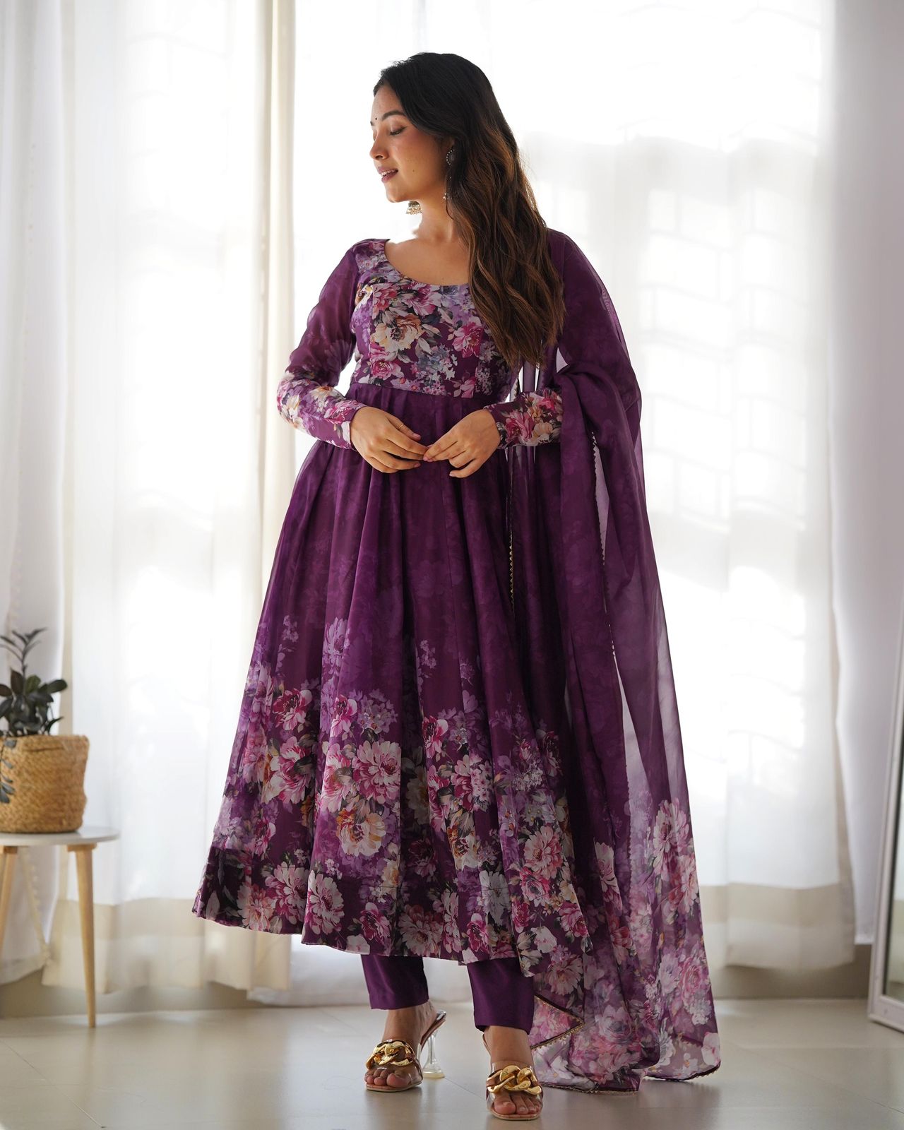Elegant Fox Georgette Set