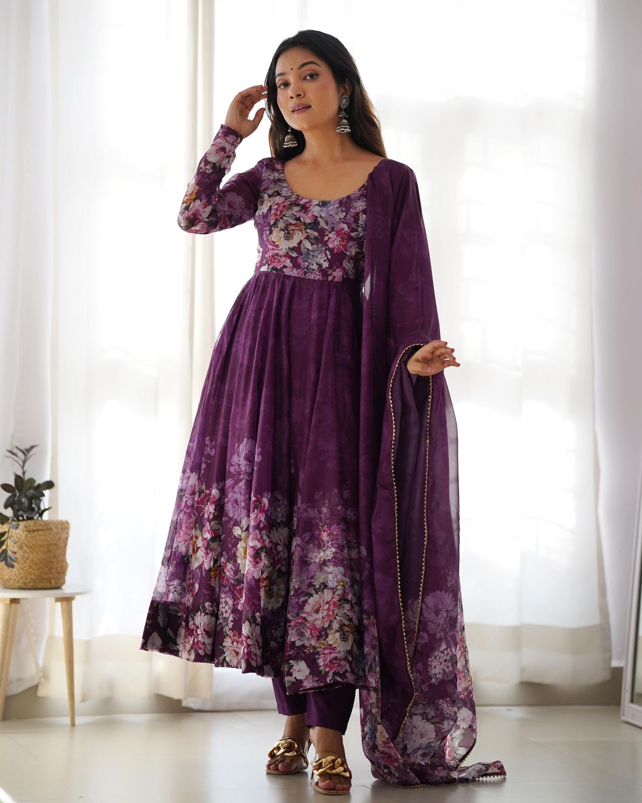 Elegant Fox Georgette Set
