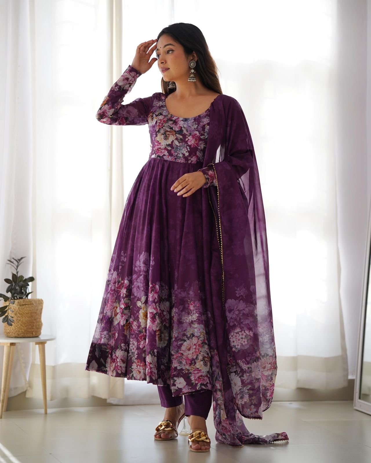 Elegant Fox Georgette Set