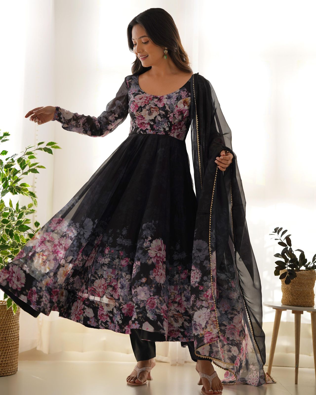 Elegant Fox Georgette Set
