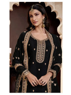 Classic Heavy Chinon Embroidered Suit