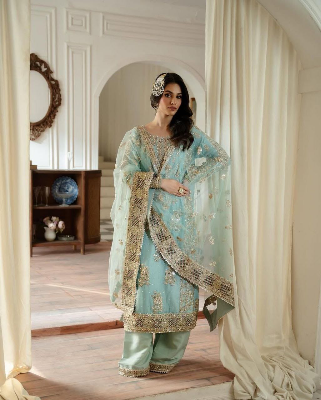 Designer Partywear Sharara Set