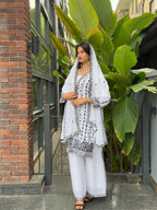 Festival Glow Georgette Ensemble
