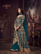 Luxury Net Embroidered Ensemble