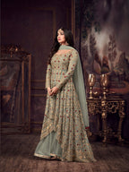 Luxury Net Embroidered Ensemble