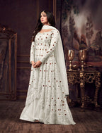 Luxury Net Embroidered Ensemble