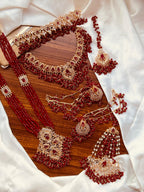 Grand Kundan Pearl Bridal Jewelry Set