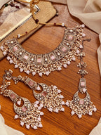 Elaborate Ruby, Emerald, and Pearl Heritage Set