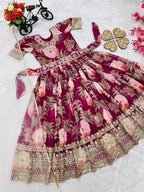 2 Piece Heavy Fox Georgette Gown With Dupatta