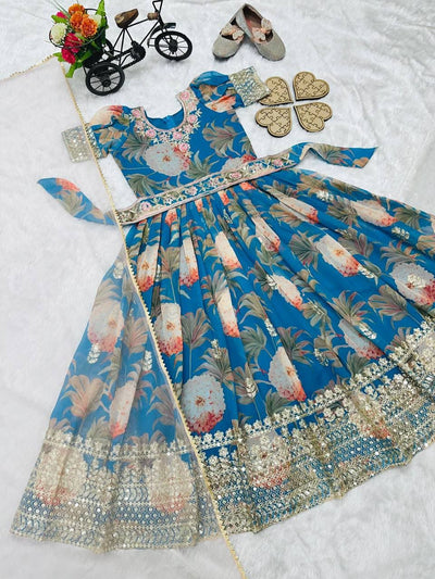 2 Piece Heavy Fox Georgette Gown With Dupatta