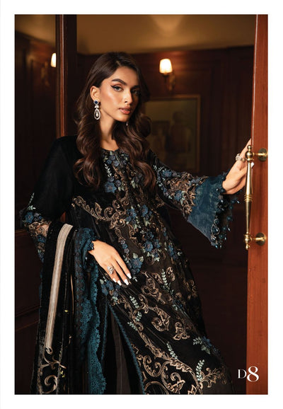 3 Piece Stitched  Velvet Suit - Ready to Wear