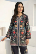 Midnight Charcoal Floral 2-Piece Cotton Co-ord Set