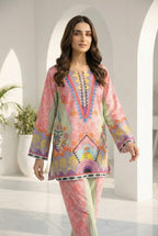Floral Cotton 2-Piece Co-ord Set – Multi-Color