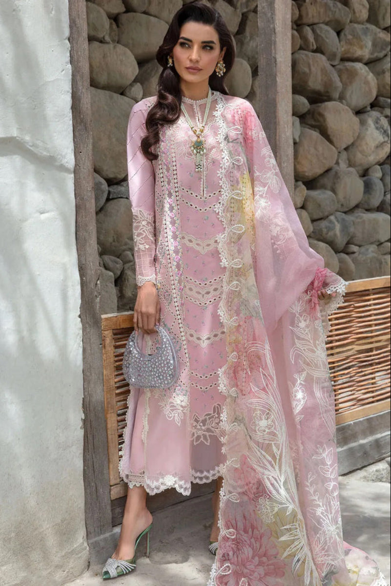 Embroidered Lawn 3 Piece Stitched Suit Ready To Wear
