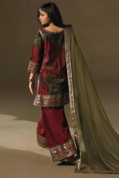 Three Pc Premium Lawn Suit With Printed Trouser
