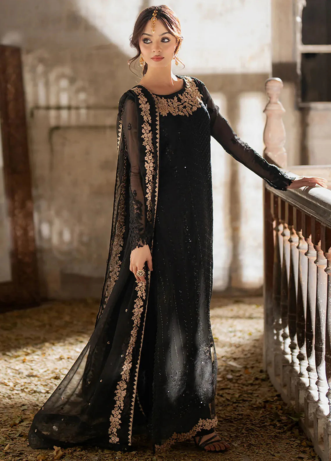 CHIFFON EMBROIDERED STITCHED Suit