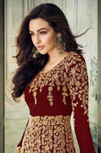 Faux Georgette Designer Anarkali Suit