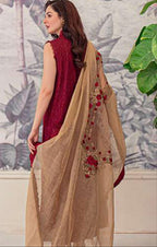 03-Piece Cotton Embroidered Lawn Suit Ready to Wear